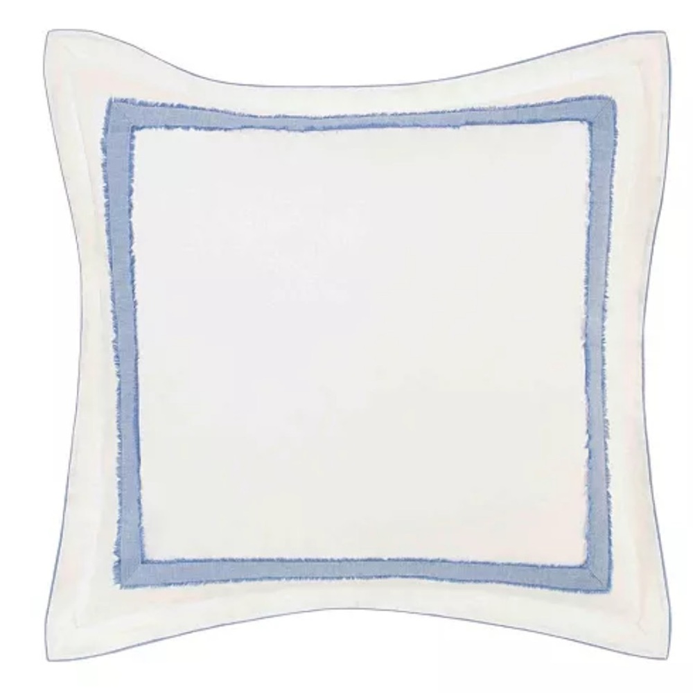 Laura Ashley Mila Euro Sham White Blue